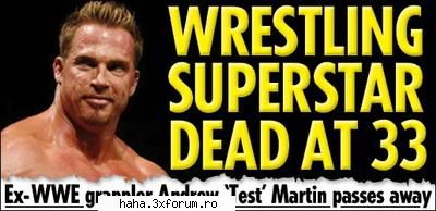 SOC in WWE: Andrew Martin a fost gasit MORT! - Lumea wrestlingului este in doliu - Stiri din Sport interne